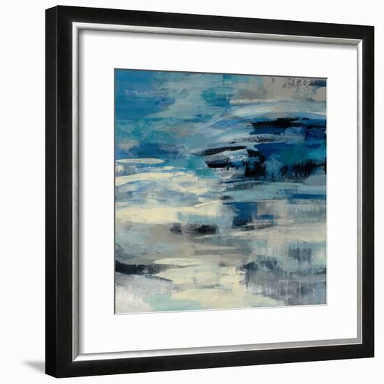 Indigo Wave-Silvia Vassileva-Framed Art Print