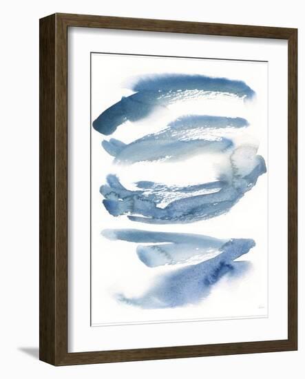 Indigo Waves Crop-Sue Schlabach-Framed Art Print