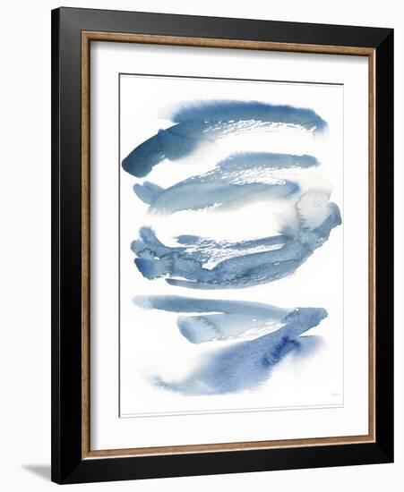 Indigo Waves Crop-Sue Schlabach-Framed Art Print