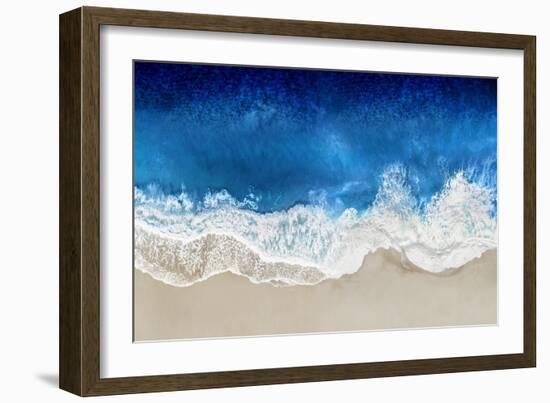 Indigo Waves From Above I-Maggie Olsen-Framed Art Print