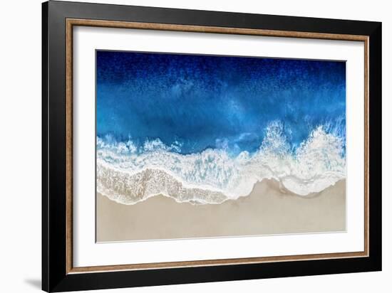 Indigo Waves From Above I-Maggie Olsen-Framed Art Print