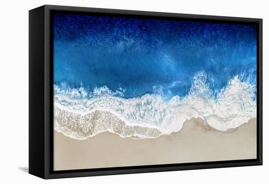 Indigo Waves From Above I-Maggie Olsen-Framed Stretched Canvas