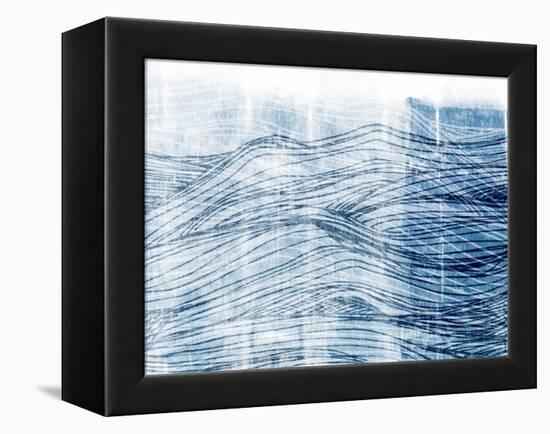 Indigo Waves I-Jarman Fagalde-Framed Stretched Canvas