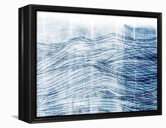 Indigo Waves I-Jarman Fagalde-Framed Stretched Canvas