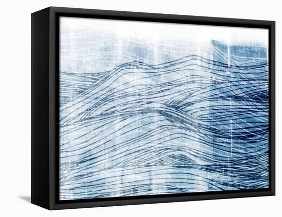 Indigo Waves I-Jarman Fagalde-Framed Stretched Canvas