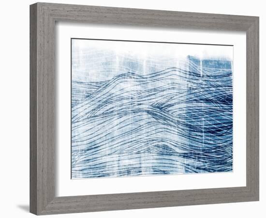 Indigo Waves I-Jarman Fagalde-Framed Art Print