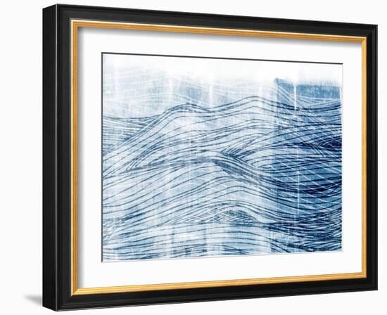 Indigo Waves I-Jarman Fagalde-Framed Art Print