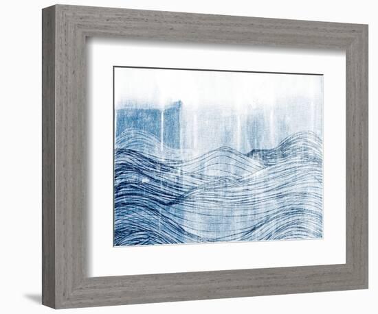 Indigo Waves II-Jarman Fagalde-Framed Premium Giclee Print