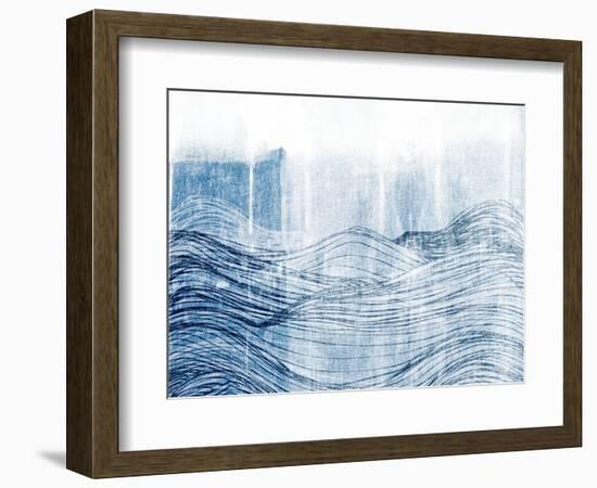 Indigo Waves II-Jarman Fagalde-Framed Premium Giclee Print