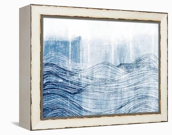 Indigo Waves II-Jarman Fagalde-Framed Stretched Canvas