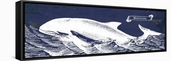Indigo Whale II-Gwendolyn Babbitt-Framed Stretched Canvas