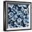 Indigold Flower Toss Indigo-Lisa Audit-Framed Art Print