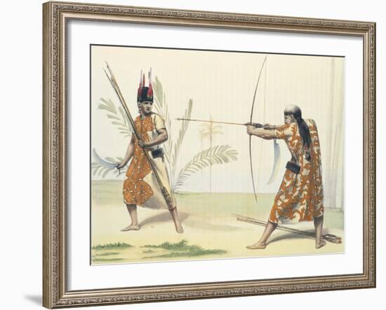 Indios Yuracares from Voyage Pittoresque Dans Les Deux Amriques by Alcide Dessaline D'Orbigny-Emile Lassalle-Framed Giclee Print