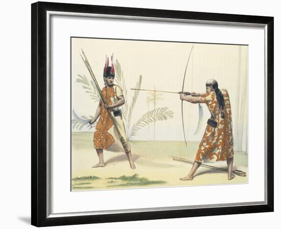 Indios Yuracares from Voyage Pittoresque Dans Les Deux Amriques by Alcide Dessaline D'Orbigny-Emile Lassalle-Framed Giclee Print