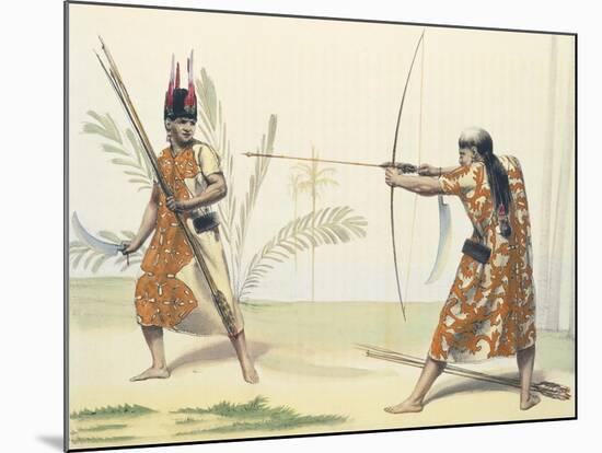 Indios Yuracares from Voyage Pittoresque Dans Les Deux Amriques by Alcide Dessaline D'Orbigny-Emile Lassalle-Mounted Giclee Print