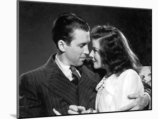 Indiscretions THE PHILADELPHIA STORY by George Cukor avecJames Stewart and Katharine Hepburn, 1940 -null-Mounted Photo