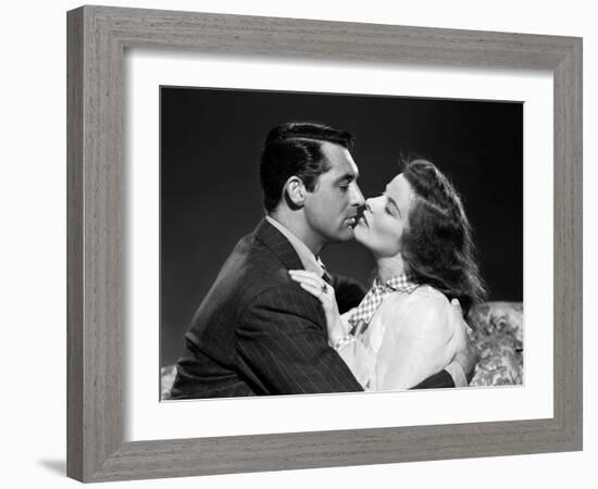 Indiscretions THE PHILADELPHIA STORY by George Cukor with Cary Grant and Katharine Hepburn, 1940 (b-null-Framed Photo