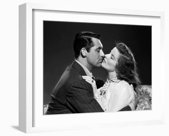 Indiscretions THE PHILADELPHIA STORY by George Cukor with Cary Grant and Katharine Hepburn, 1940 (b-null-Framed Photo