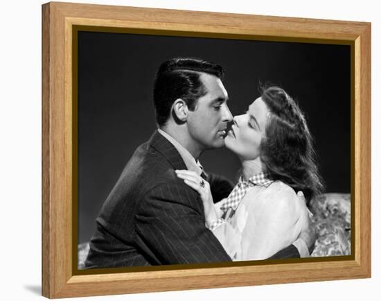 Indiscretions THE PHILADELPHIA STORY by George Cukor with Cary Grant and Katharine Hepburn, 1940 (b-null-Framed Stretched Canvas