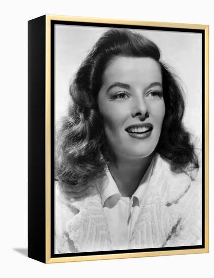 Indiscretions The Philadelphia Story by GeorgeCukor with Katharine Hepburn, 1940 (b/w photo)-null-Framed Stretched Canvas
