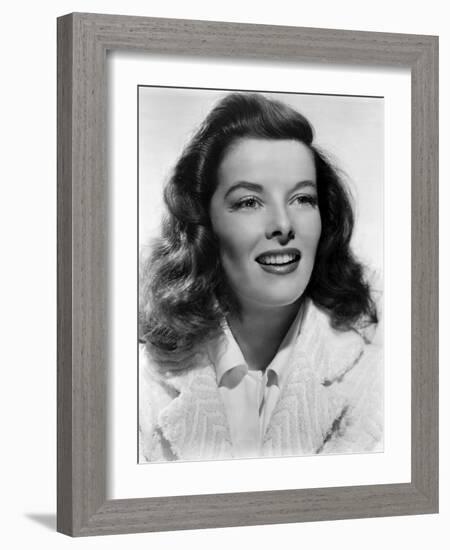 Indiscretions The Philadelphia Story by GeorgeCukor with Katharine Hepburn, 1940 (b/w photo)-null-Framed Photo