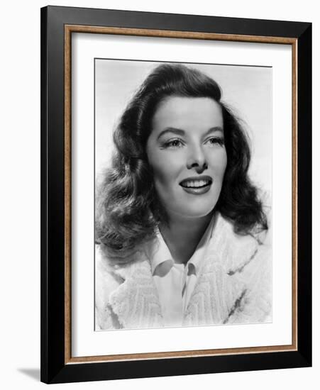 Indiscretions The Philadelphia Story by GeorgeCukor with Katharine Hepburn, 1940 (b/w photo)-null-Framed Photo