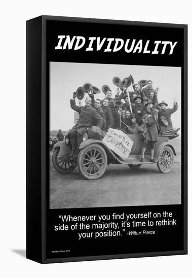 Individuality-Wilbur Pierce-Framed Stretched Canvas