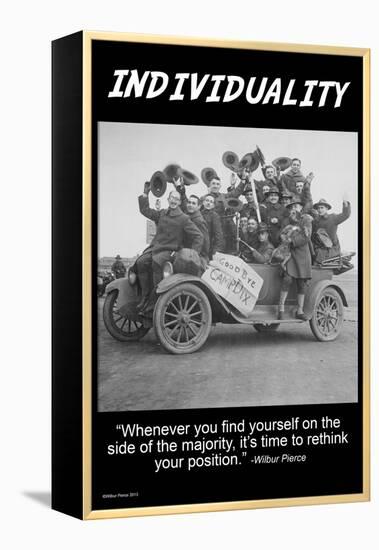 Individuality-Wilbur Pierce-Framed Stretched Canvas
