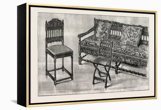 Indo-Portuguese Furniture, Imported, Charles II., UK-null-Framed Premier Image Canvas