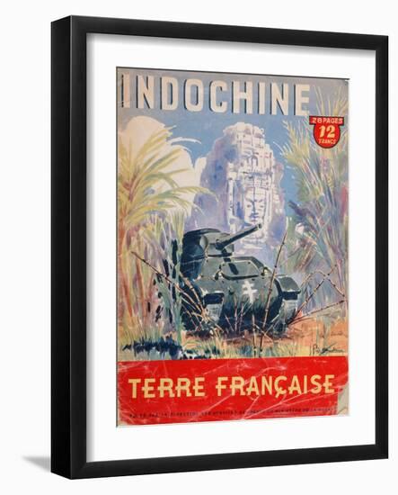 Indochine Terre Francaise', Cover of an Official Booklet on the French Colonies, 1944-null-Framed Giclee Print