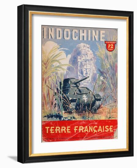 Indochine Terre Francaise', Cover of an Official Booklet on the French Colonies, 1944-null-Framed Giclee Print