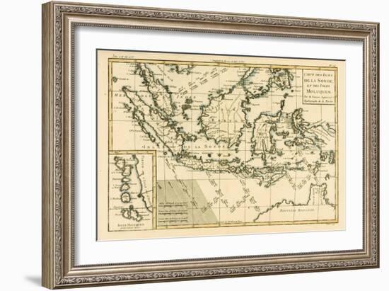 Indonesia and the Philippines, from 'Atlas De Toutes Les Parties Connues Du Globe Terrestre' by…-Charles Marie Rigobert Bonne-Framed Giclee Print