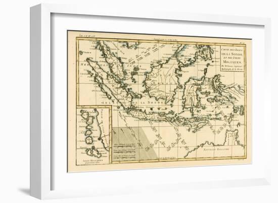 Indonesia and the Philippines, from 'Atlas De Toutes Les Parties Connues Du Globe Terrestre' by…-Charles Marie Rigobert Bonne-Framed Giclee Print