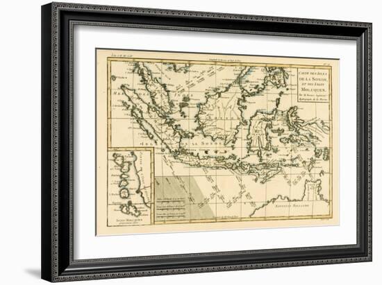 Indonesia and the Philippines, from 'Atlas De Toutes Les Parties Connues Du Globe Terrestre' by…-Charles Marie Rigobert Bonne-Framed Giclee Print