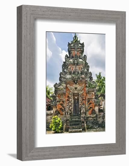 Indonesia, Bali, Batu Bulan. a Private Hindu Familys Shrine.-Nigel Pavitt-Framed Photographic Print