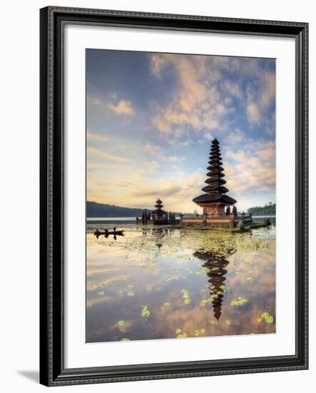 Indonesia, Bali, Bedugul, Pura Ulun Danau Bratan Temple on Lake Bratan-Michele Falzone-Framed Photographic Print