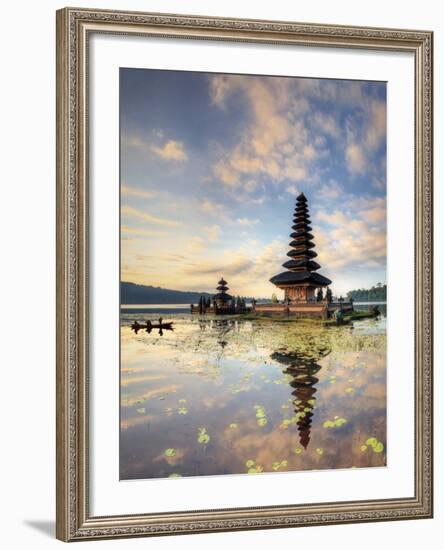 Indonesia, Bali, Bedugul, Pura Ulun Danau Bratan Temple on Lake Bratan-Michele Falzone-Framed Photographic Print