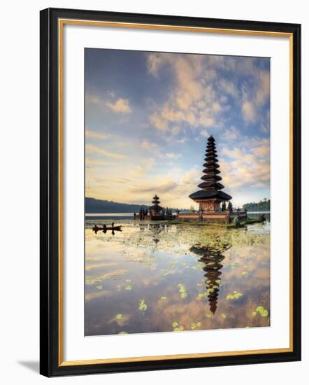 Indonesia, Bali, Bedugul, Pura Ulun Danau Bratan Temple on Lake Bratan-Michele Falzone-Framed Photographic Print