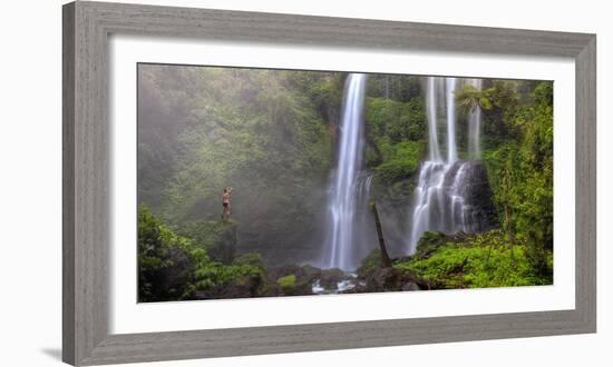 Indonesia, Bali, Central Mountains, Sekumpul Waterfall-Michele Falzone-Framed Photographic Print