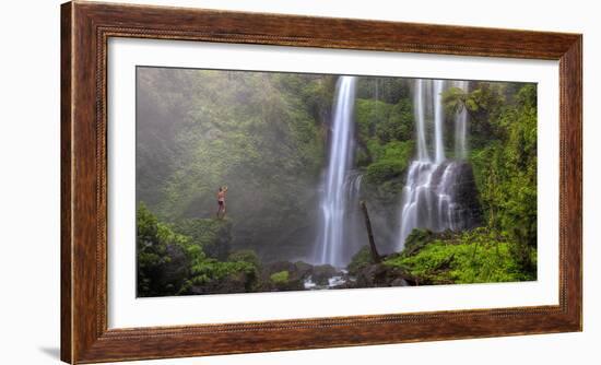 Indonesia, Bali, Central Mountains, Sekumpul Waterfall-Michele Falzone-Framed Photographic Print