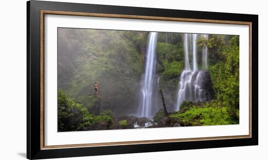 Indonesia, Bali, Central Mountains, Sekumpul Waterfall-Michele Falzone-Framed Photographic Print
