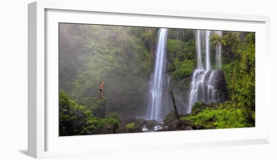 Indonesia, Bali, Central Mountains, Sekumpul Waterfall-Michele Falzone-Framed Photographic Print