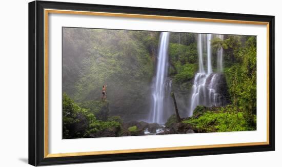 Indonesia, Bali, Central Mountains, Sekumpul Waterfall-Michele Falzone-Framed Photographic Print