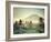 Indonesia, Bali, East Bali, Amlapura, Rice Fields and Gunung Agung Volcano-Michele Falzone-Framed Photographic Print