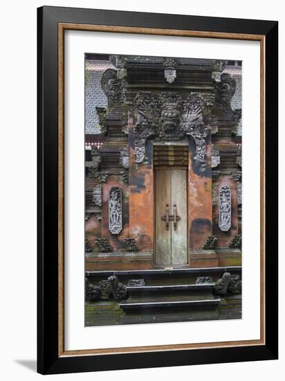 Indonesia, Bali. Hindu Temple Door at Pura Tirta Empul Temple-Emily Wilson-Framed Photographic Print