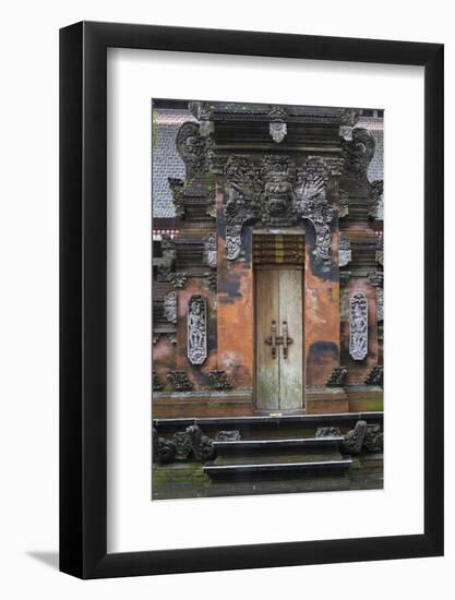 Indonesia, Bali. Hindu Temple Door at Pura Tirta Empul Temple-Emily Wilson-Framed Photographic Print