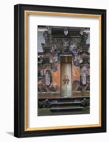 Indonesia, Bali. Hindu Temple Door at Pura Tirta Empul Temple-Emily Wilson-Framed Photographic Print