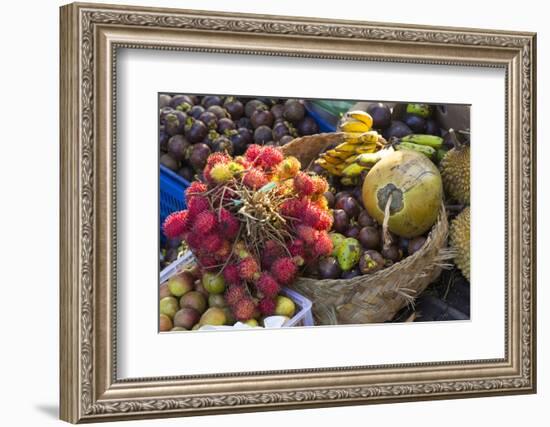 Indonesia, Bali. Morning Flowers, Fruit and Vegetable Market-Emily Wilson-Framed Photographic Print