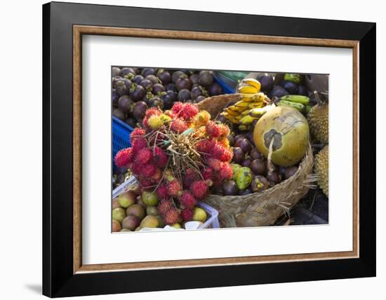 Indonesia, Bali. Morning Flowers, Fruit and Vegetable Market-Emily Wilson-Framed Photographic Print