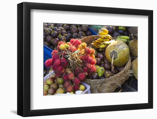 Indonesia, Bali. Morning Flowers, Fruit and Vegetable Market-Emily Wilson-Framed Photographic Print